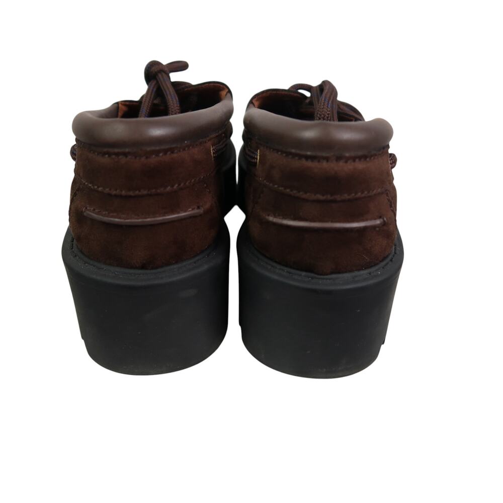 Nine West Kerisa Lug Sole Loafers Dark Brown Platform Boat Shoes 10 - Picture 5 of 7